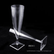 Tableware Plastic Cup Square Bottom Champagne Glasse